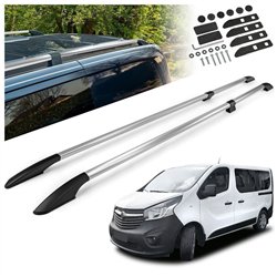 Relingi dachowe dzielone Opel Vivaro B X82 L1 SWB 2014-2019 Alumin