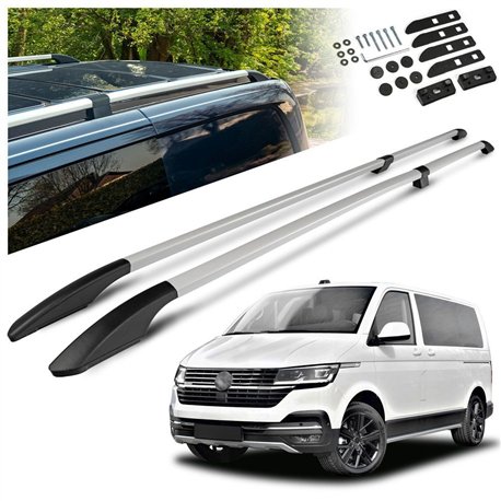 Relingi dachowe dzielone Volkswagen VW Caravelle T6.1 L2 LWB 2019-2023 S