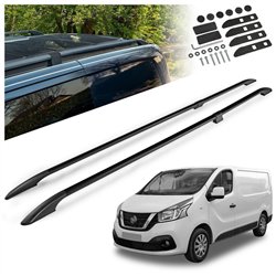 Split roof rails for Nissan NV300 I X82 L1 SWB 2016-2021 Solid Aluminum Pl