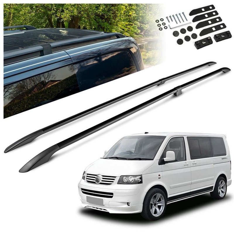 Relingi dachowe dzielone Volkswagen VW Multivan T5 L2 LWB 2003-2015 Soli