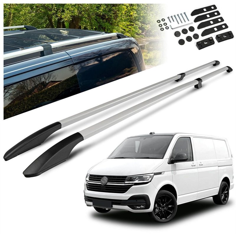 Relingi dachowe dzielone Volkswagen VW Transporter T6.1 L2 LWB 2019-2023
