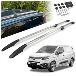 Split roof rails for Toyota Proace City I E/K9 L2 2020- Solid Aluminum Pla
