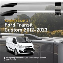 Split roof rails for Ford Transit Custom I V362 FY/FZ/F3 L2 LWB 2012-2023 S