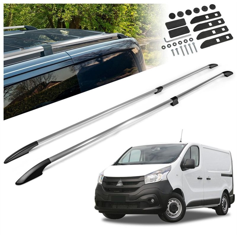 Split roof rails for Mitsubishi Express IV X82 SN L2 LWB 2020-2022 Solid A