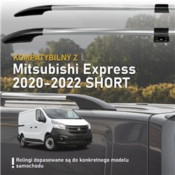 Split roof rails for Mitsubishi Express IV X82 SN L2 LWB 2020-2022 Solid A