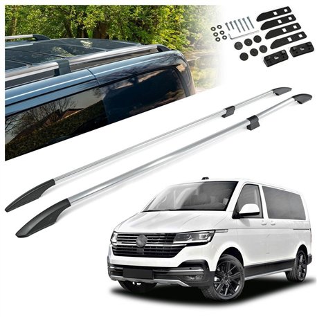 Split roof rails for Volkswagen VW Caravelle T6.1 L1 SWB 2019-2023 Solid A