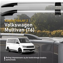 Relingi dachowe dzielone Volkswagen VW Multivan T6 L2 LWB 2015-2019 Soli