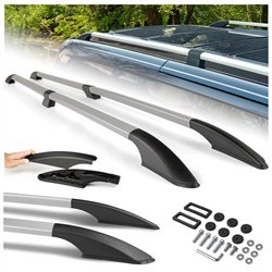 Split roof rails for Fiat Doblo II 263 L2 Maxi 2010-2022 Solid Aluminum Pl