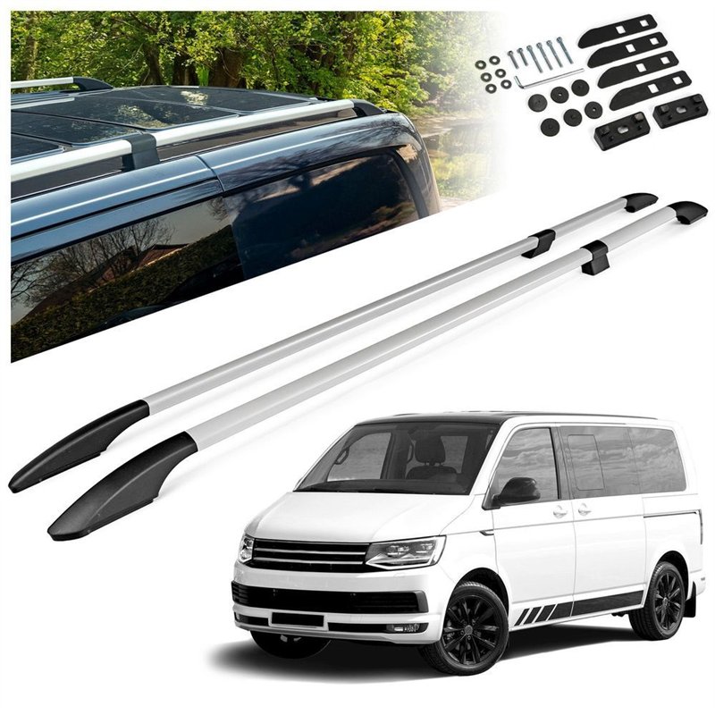 Relingi dachowe dzielone Volkswagen VW Multivan T6 L1 SWB 2015-2019 Soli