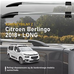 Relingi dachowe dzielone Citroen Berlingo III K9 L2 XL 2018- Alumi
