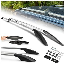 Relingi dachowe dzielone Mercedes Vito W447 Compact SWB 2014- Alum