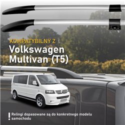 Relingi dachowe dzielone Volkswagen VW Multivan T5 L2 LWB 2003-2015 Soli