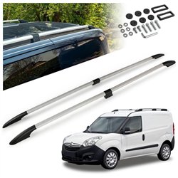 Split roof rails for Opel Combo D X12 L2 2012-2018 Solid Aluminum Plastic