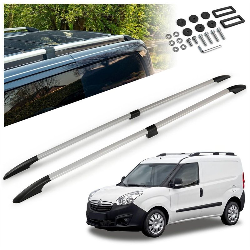 Relingi dachowe dzielone Opel Combo D X12 L2 2012-2018 Aluminium p