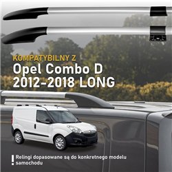 Relingi dachowe dzielone Opel Combo D X12 L2 2012-2018 Aluminium p