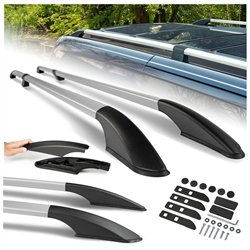 Split roof rails for Fiat Talento II 296 X82 L1 SWB 2016-2021 Solid Alumin