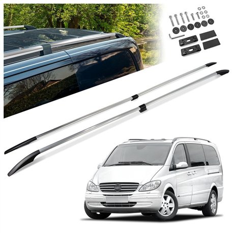 Relingi dachowe dzielone Mercedes Viano W639 L3 ELWB 2003-2014 Alu