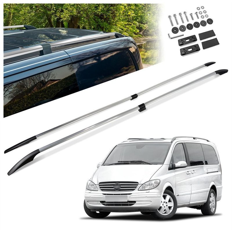 Relingi dachowe dzielone Mercedes Viano W639 L3 ELWB 2003-2014 Alu