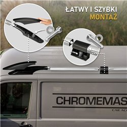 Relingi dachowe dzielone Mercedes Vito W447 L3 ELWB 2014- Aluminiu