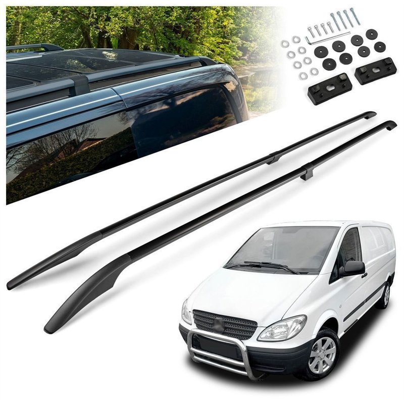 Relingi dachowe dzielone Mercedes Vito W639 L3 ELWB 2003-2014 Alum