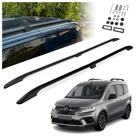 Split roof rails for Renault Kangoo III RJK/FFK/XFK L2 2021- Solid Aluminu