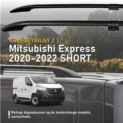 Split roof rails for Mitsubishi Express IV X82 SN L1 SWB 2020-2022 Solid A