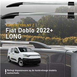 Relingi dachowe dzielone Fiat Doblo III 510/511 L2 Maxi 2022- Alum