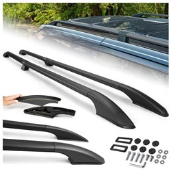 Split roof rails for Ford Tourneo Custom I V362 L1 SWB 2012-2023 Solid Alu