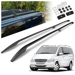 Split roof rails for Mercedes Viano W639 L2 LWB 2003-2014 Solid Aluminum P