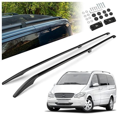 Relingi dachowe dzielone Mercedes Viano W639 L3 ELWB 2003-2014 Alu