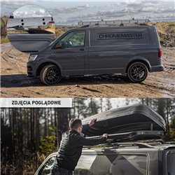 Split roof rails for Volkswagen VW Multivan T6 L2 LWB 2015-2019 Solid Alum