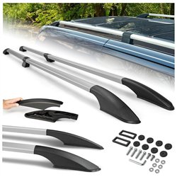 Split roof rails for Ford Tourneo Custom I V362 L1 SWB 2012-2023 Solid Alu