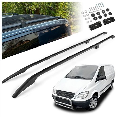 Relingi dachowe dzielone Mercedes Vito W639 L1 SWB 2003-2014 Alumi