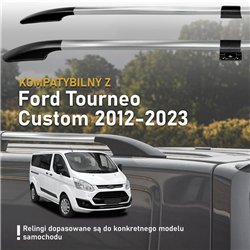 Relingi dachowe dzielone Ford Tourneo Custom I V362 L1 SWB 2012-2023 Sol