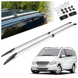 Split roof rails for Mercedes Viano W639 L3 ELWB 2003-2014 Solid Aluminum