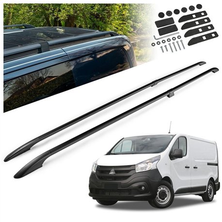 Split roof rails for Mitsubishi Express IV X82 SN L2 LWB 2020-2022 Solid A