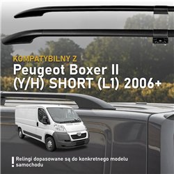 Relingi dachowe dzielone Peugeot Boxer II Y/H L1H1 2006- Aluminium