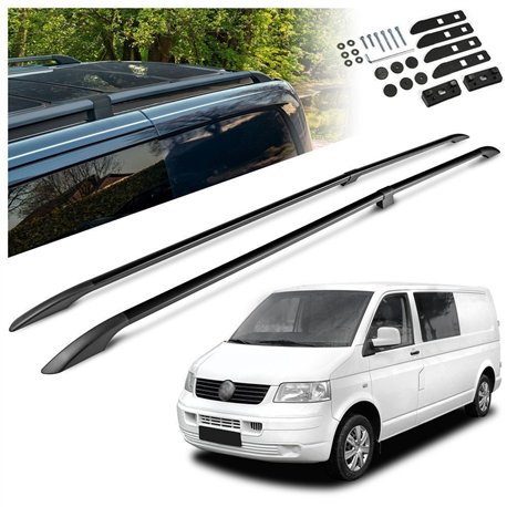 Relingi dachowe dzielone Volkswagen VW Transporter T5 L2 LWB 2003-2015 S