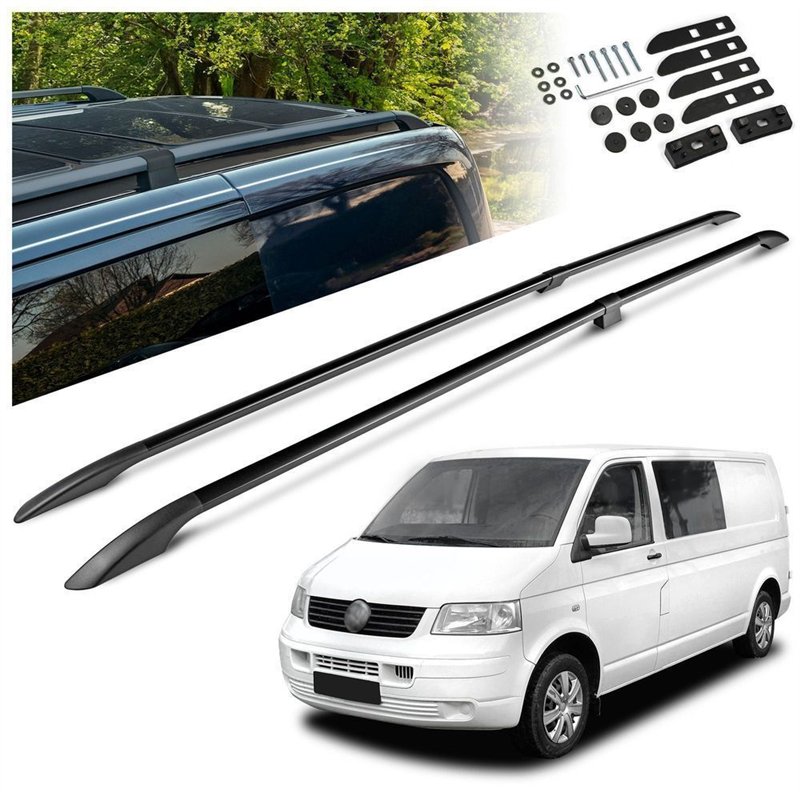 Relingi dachowe dzielone Volkswagen VW Transporter T5 L2 LWB 2003-2015 S