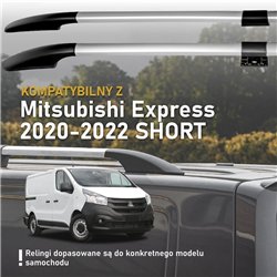 Split roof rails for Mitsubishi Express IV X82 SN L1 SWB 2020-2022 Solid A