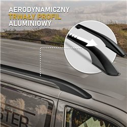 Split roof rails for Fiat Doblo II 263 H1 L1 SWB 2010-2022 Solid Aluminum