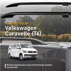 Relingi dachowe dzielone Volkswagen VW Caravelle T6 L2 LWB 2015-2019 Sol