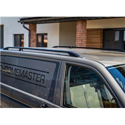 Split roof rails for Volkswagen VW Multivan T6 L1 SWB 2015-2019 Solid Alum