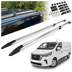 Relingi dachowe dzielone Nissan Primastar II X82 L1 SWB 2021- Alum