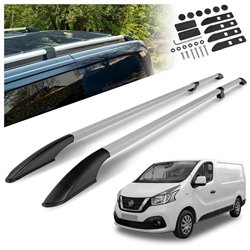 Split roof rails for Nissan NV300 I X82 L1 SWB 2016-2021 Solid Aluminum Pl
