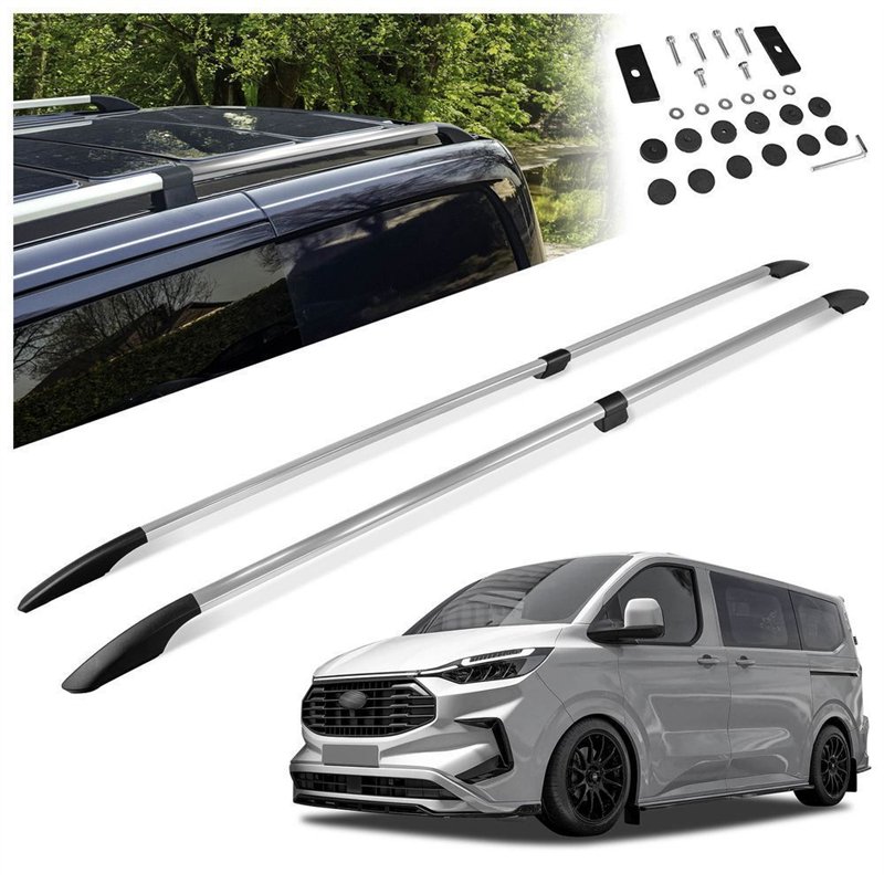 Relingi dachowe dzielone Ford E-Tourneo Custom I V710 L2 LWB 2023-