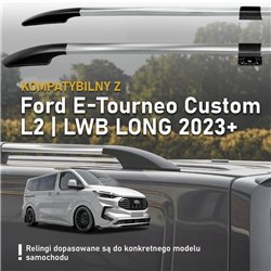 Relingi dachowe dzielone Ford E-Tourneo Custom I V710 L2 LWB 2023-