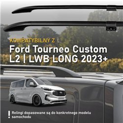 Relingi dachowe dzielone Ford Tourneo Custom II V710 L2 LWB 2023-