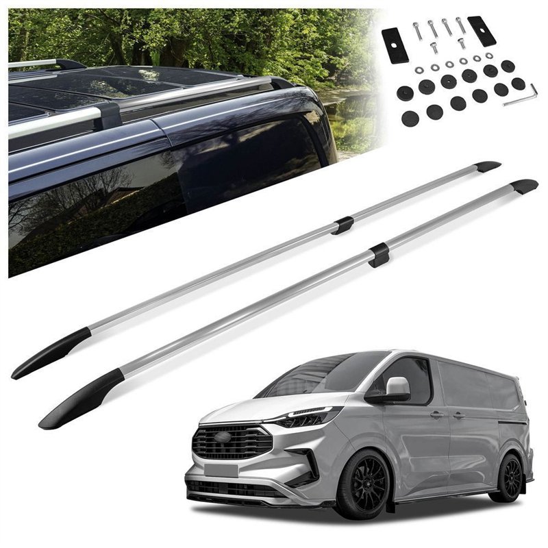 Relingi dachowe dzielone Ford E-Transit Custom I V710 L2 LWB 2023-