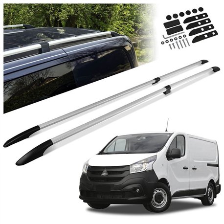 Split roof rails for Mitsubishi Express IV X82 SN L2 LWB 2020-2022 Solid A